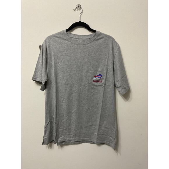 NWOT Women's NFL Buffalo Bills Team Apparel Gray Pocket T-Shirt Sz XL - Picture 1 of 4